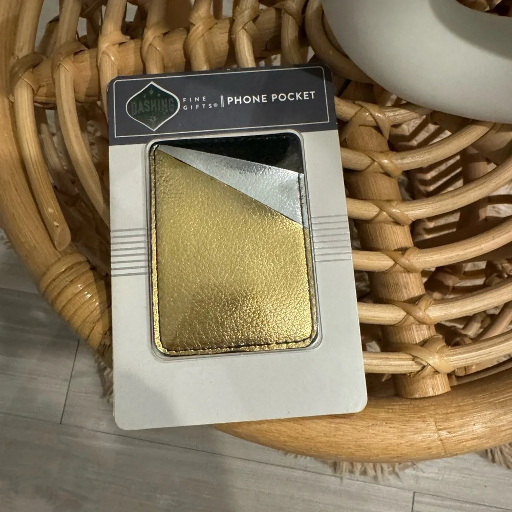 Unopened Dashing Gold and Silver Phone Pocket